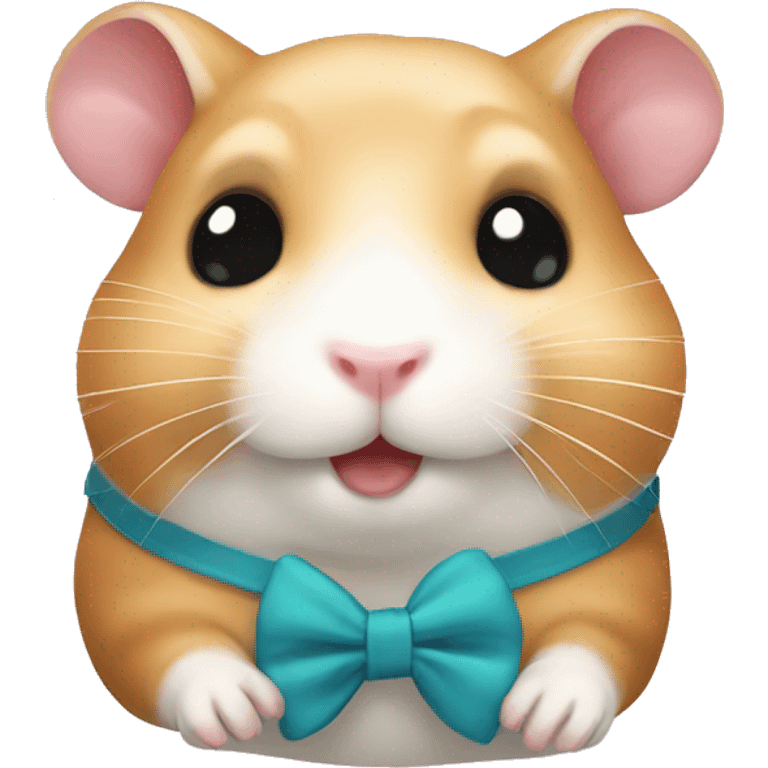 hamster with bow  emoji