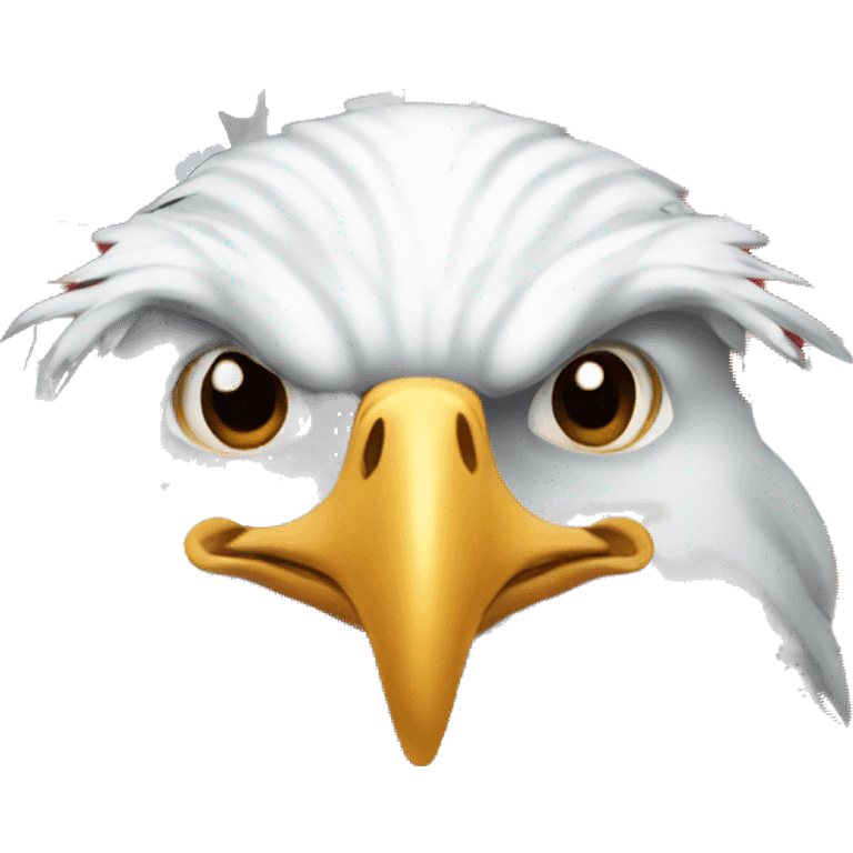 Patriotic American Bald Eagle emoji