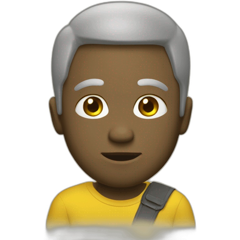 Un caca jaune qui attend emoji