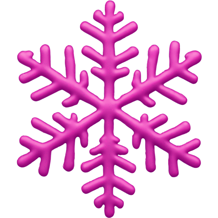 Pink snowflake  emoji