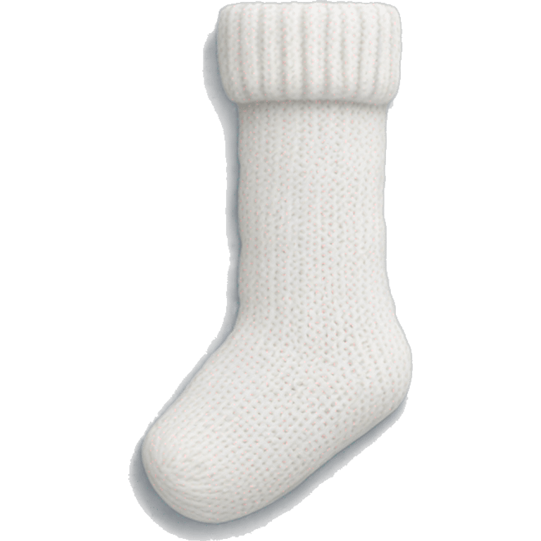 white knitted sock emoji