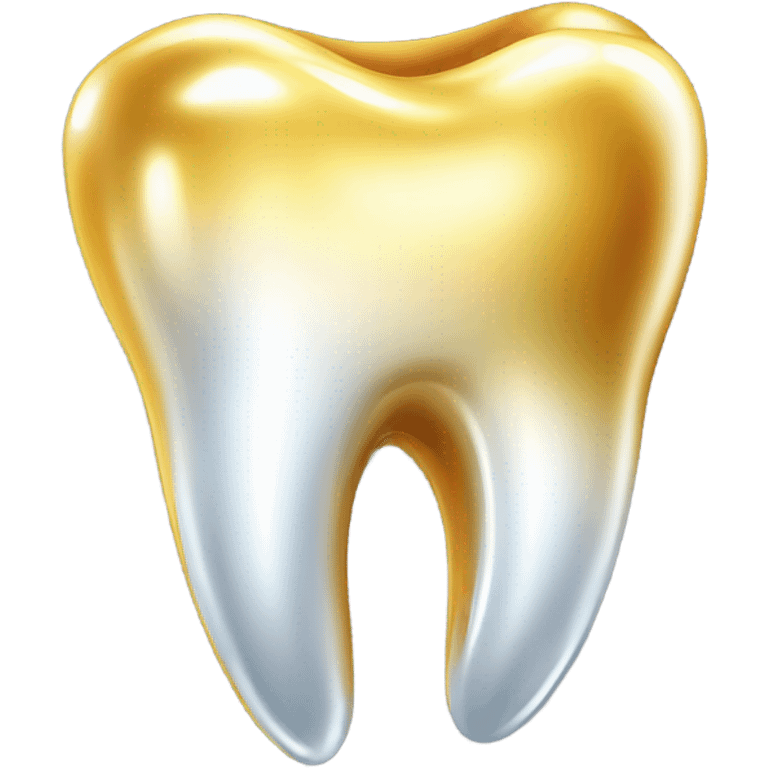 Golden tooth emoji