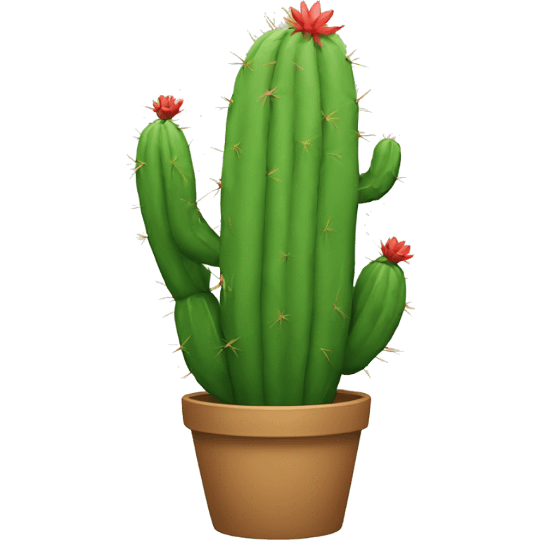 cactus topped with emoji