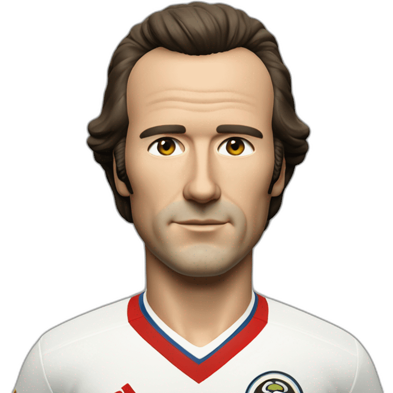 Franz Beckenbauer in his jersey 1974 emoji