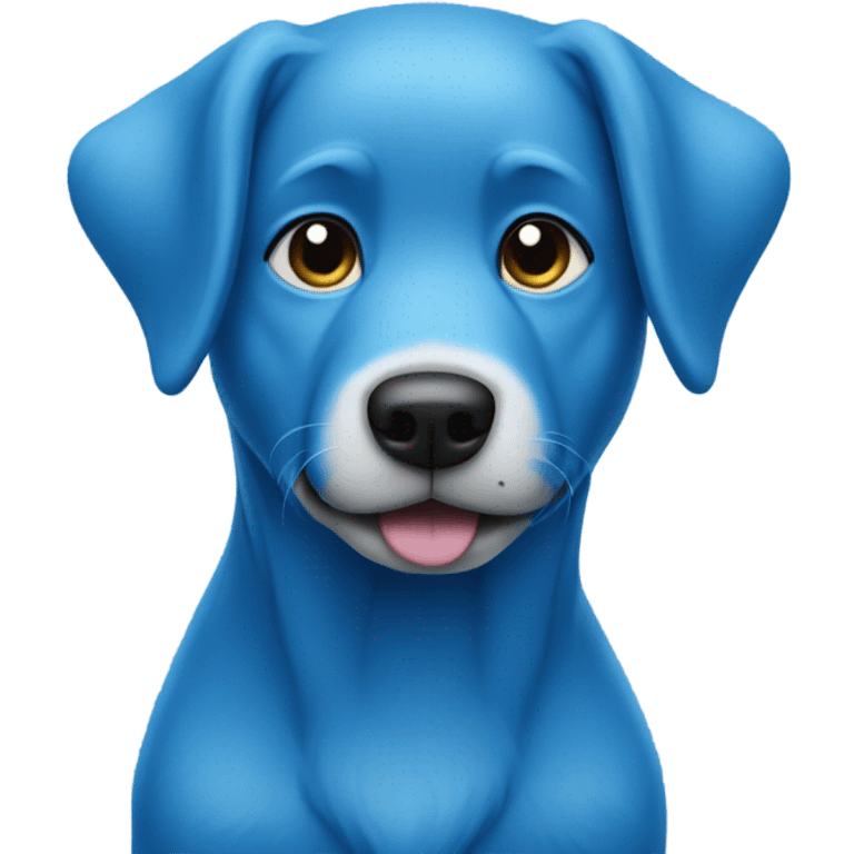 Blue dog  emoji