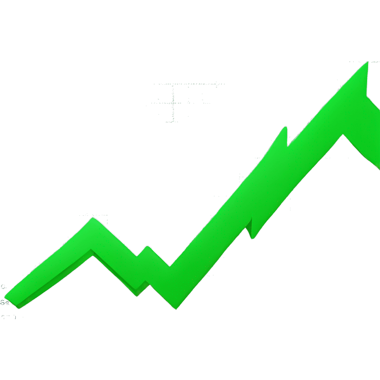 stock market chart green arrow emoji