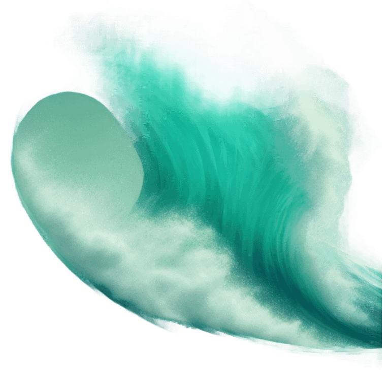 teal ocean wave emoji