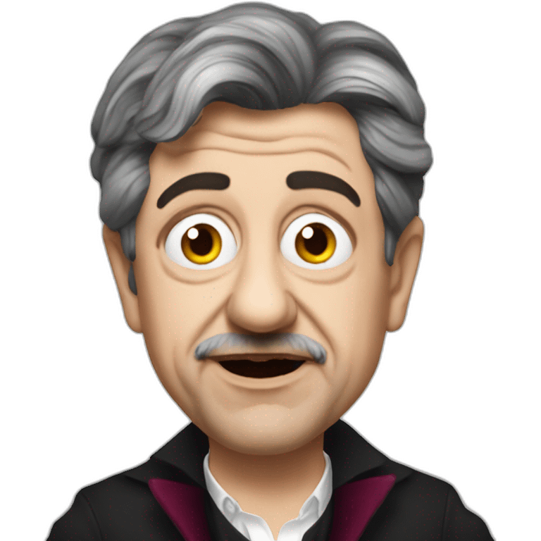 mélenchon as vampire emoji