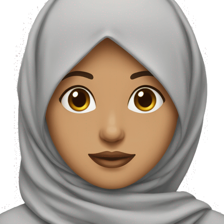 hijabi girl dont eat chocolate emoji