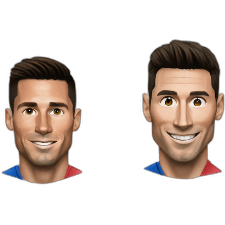 Cristiano Ronaldo and Lionel Messi  emoji