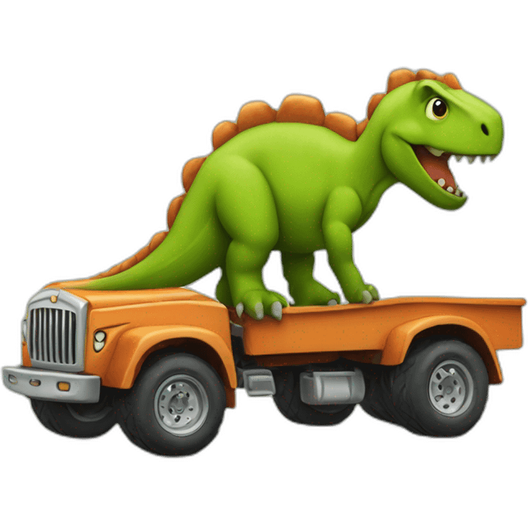 dinosaur shaped like a truck emoji