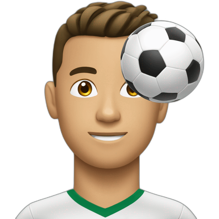 Ronaldo et ballon emoji