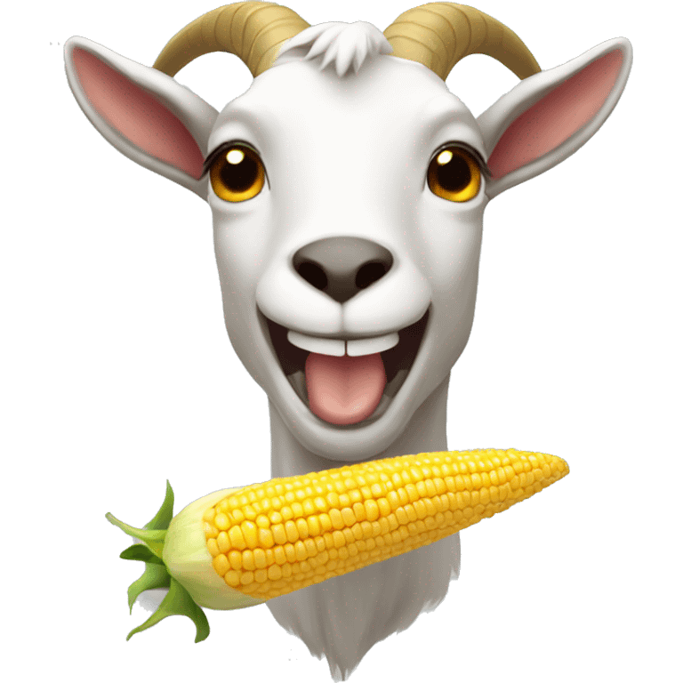 goat with corn horn emoji