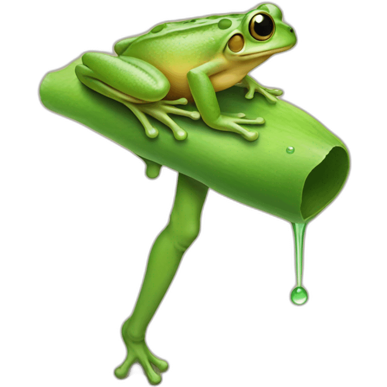 Leg of a frog emoji