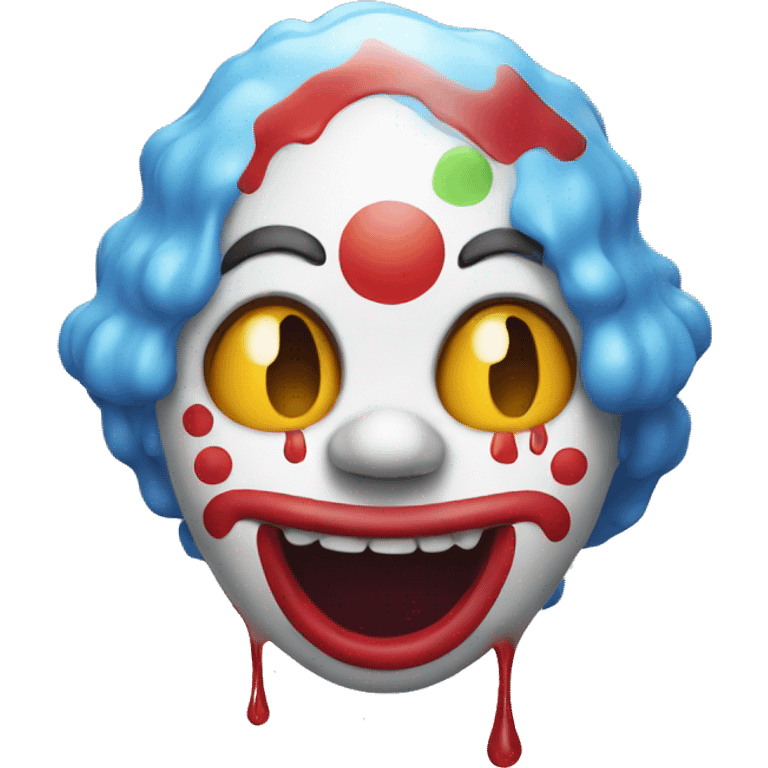 Clown melting emoji  emoji