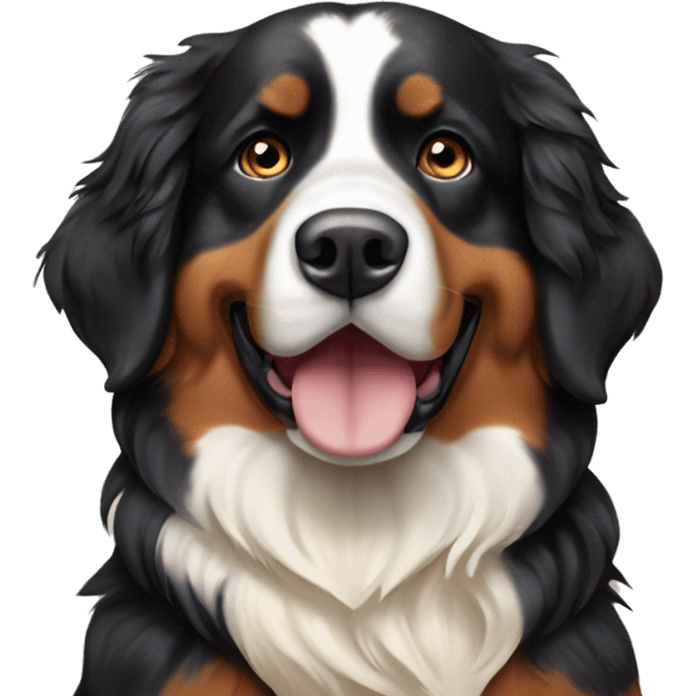 Bernese mountain dog with cream golden retriever  emoji