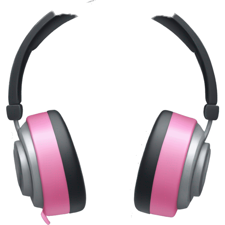 headphones with pink bows on them emoji