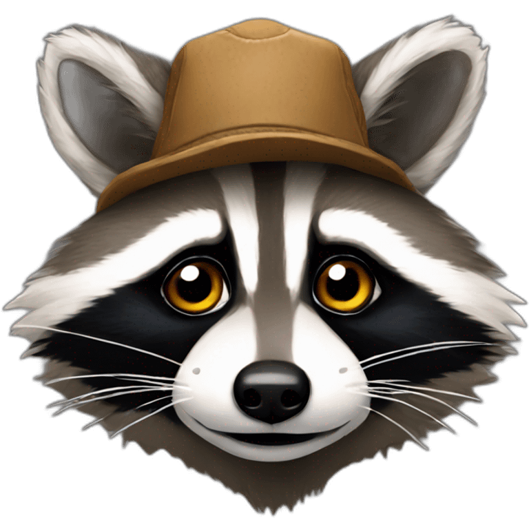 Redneck raccoon emoji