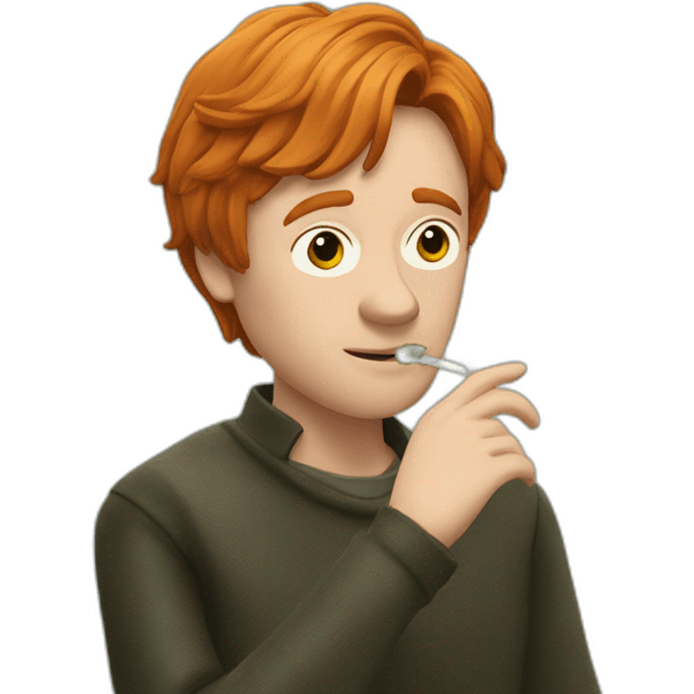 Ron Weasley smoking herbs emoji