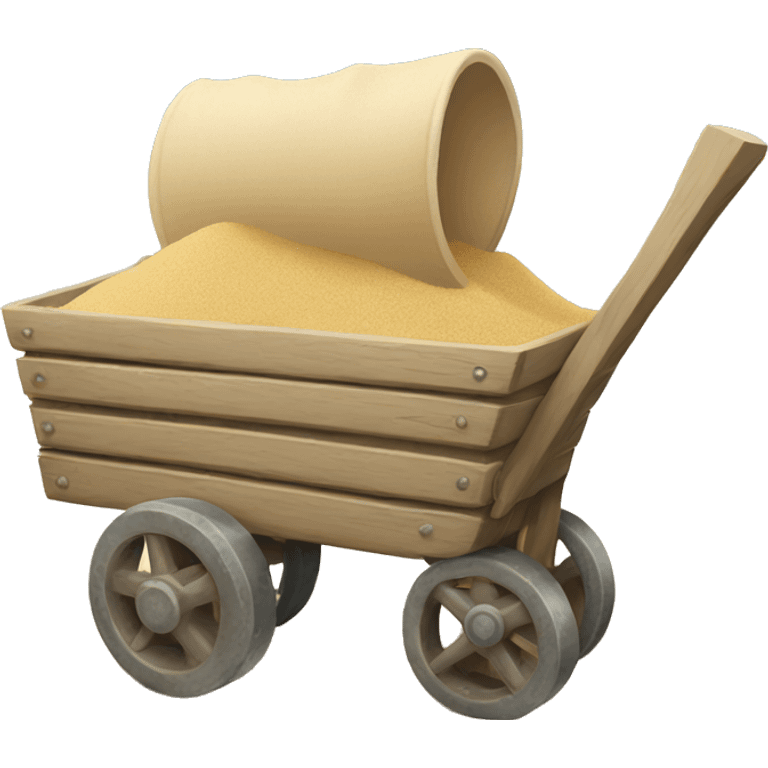 Sand abandoned cart  emoji