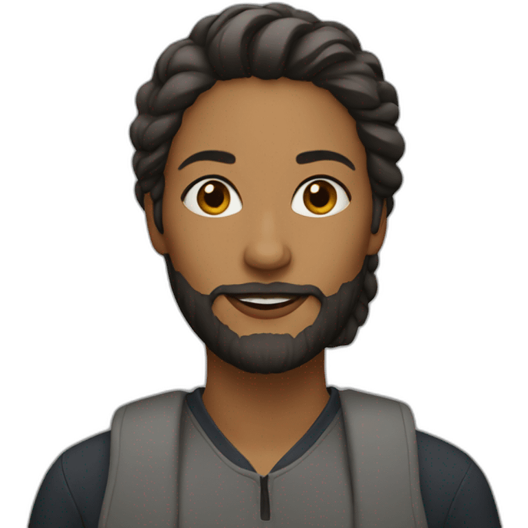 woman with beard emoji