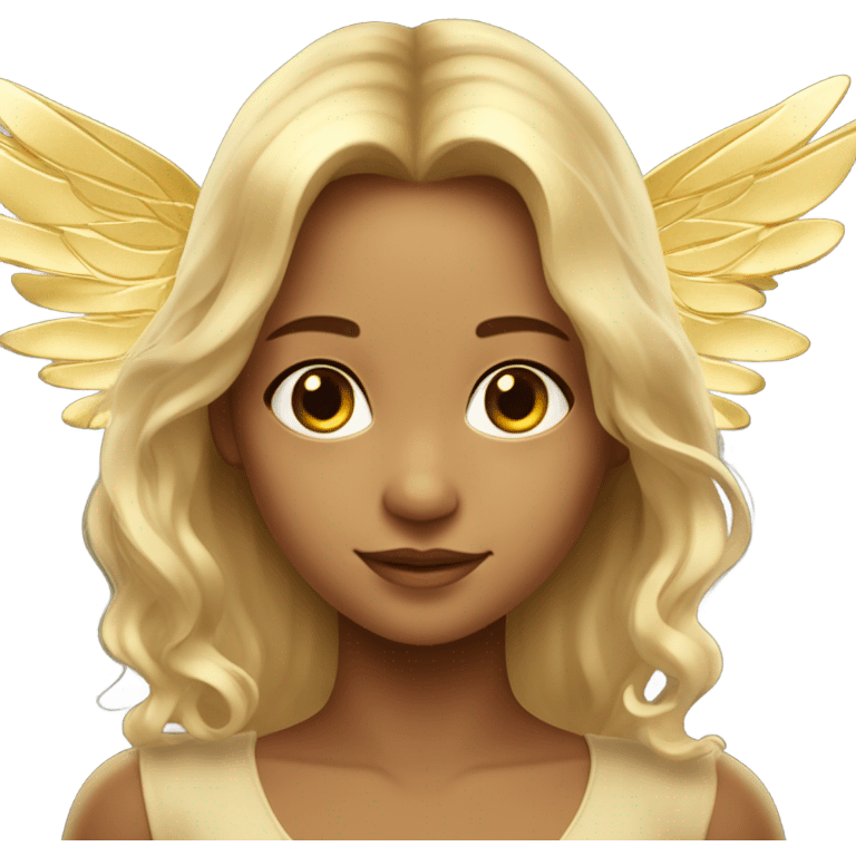 golden angel girl emoji