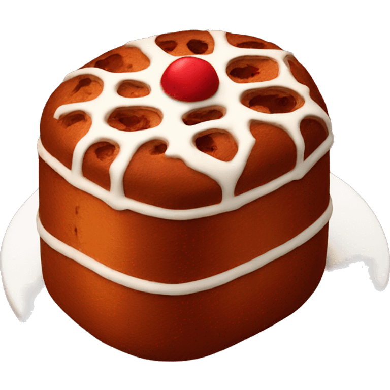 red velvet panettone dough emoji