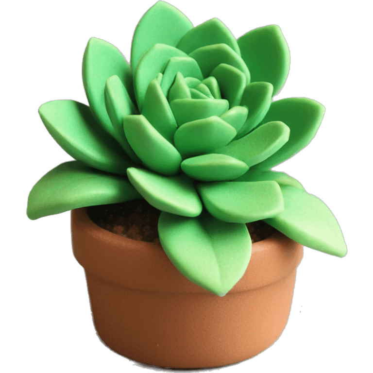 Polymer clay succulents  emoji