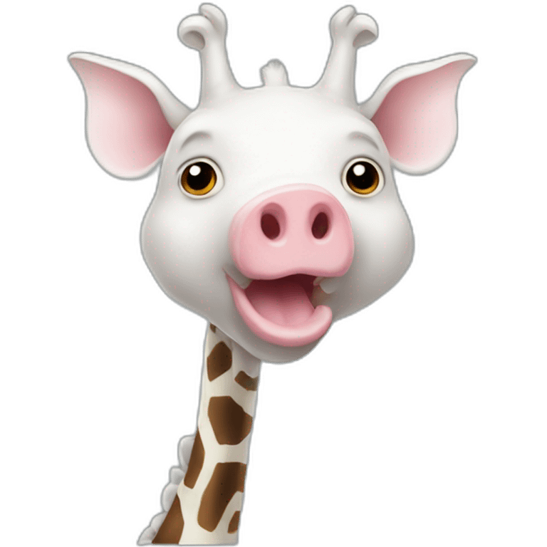 A Ghost of a giraffe pig emoji