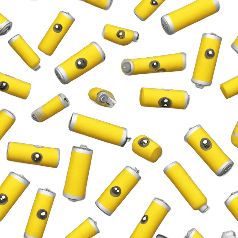 Worry yellow battery emoji