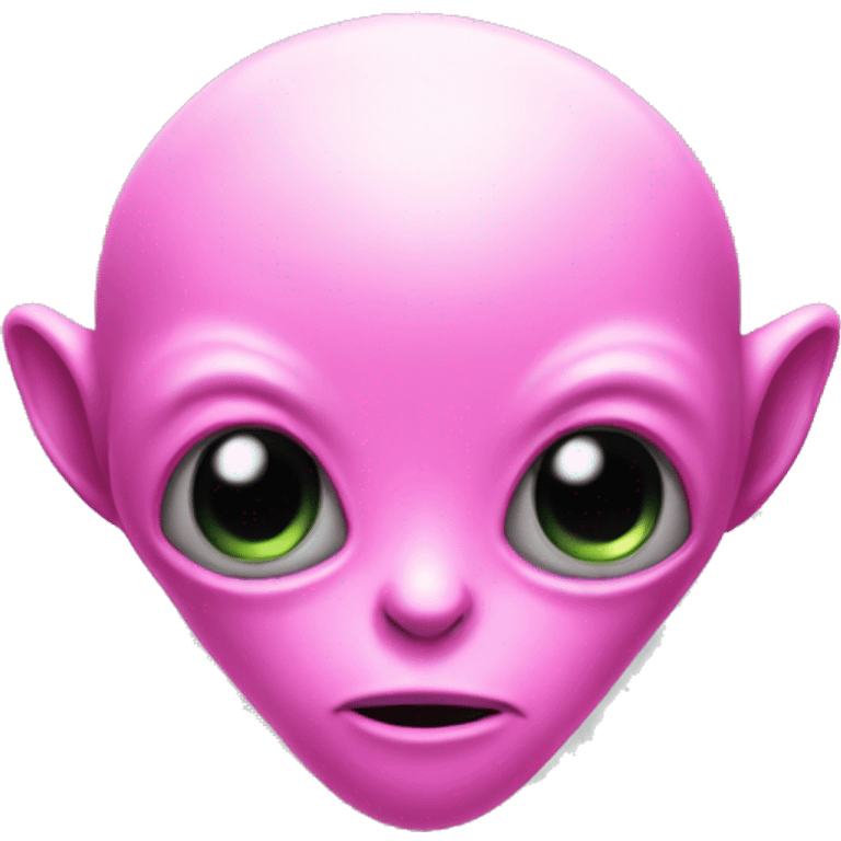 Pink alien emoji