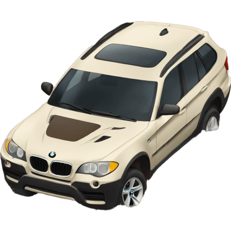 BMW with mud tires  emoji