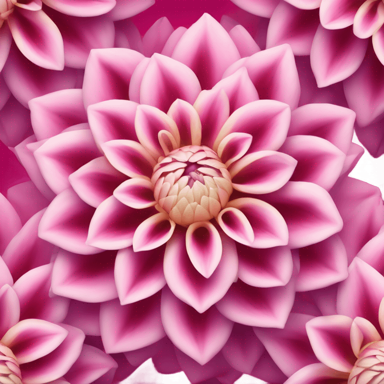 Pink dahlia flower  emoji