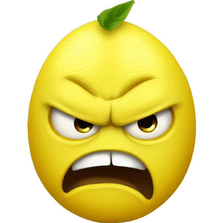 Lemon angry emoji