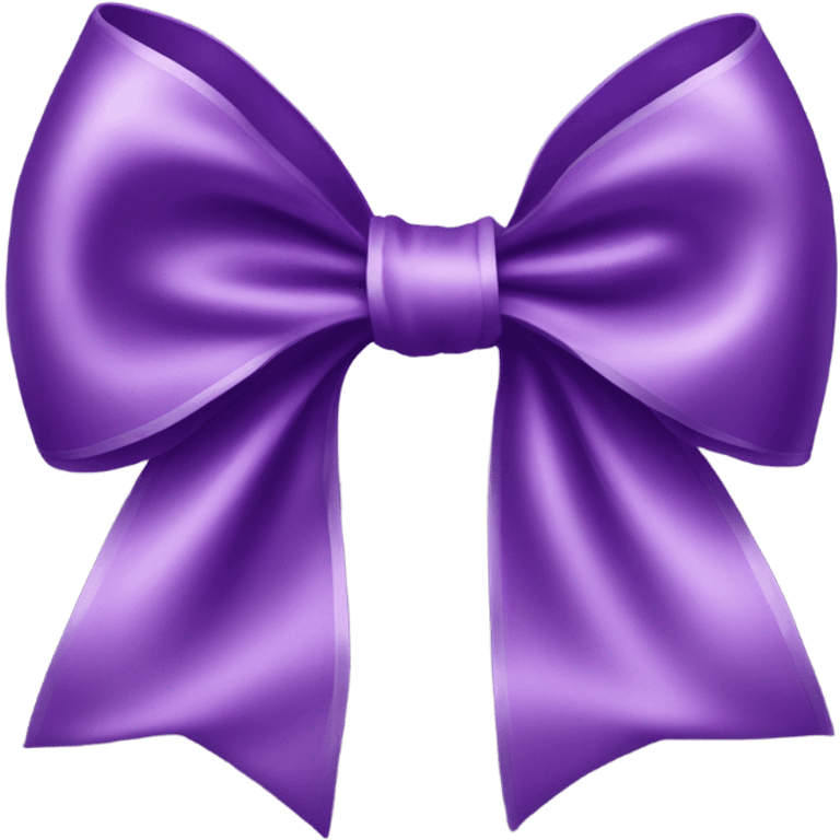 Purple bow emoji