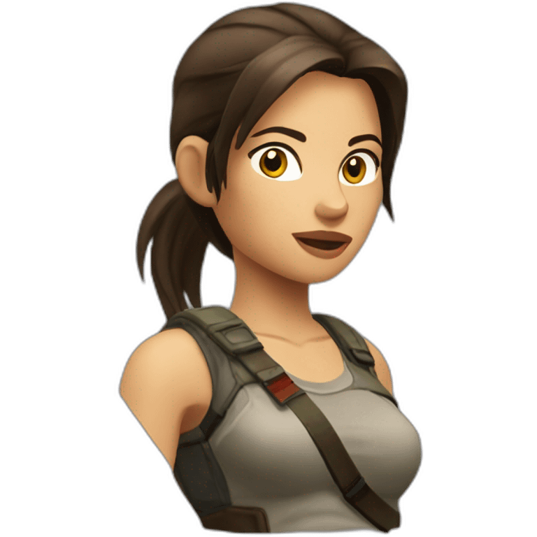 lara croft emoji