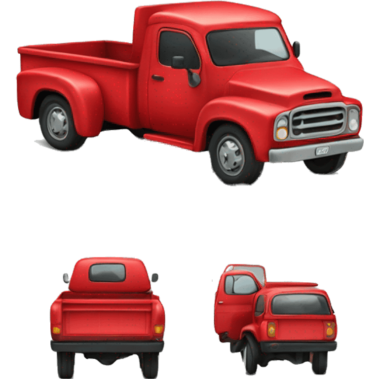 Red truck  emoji