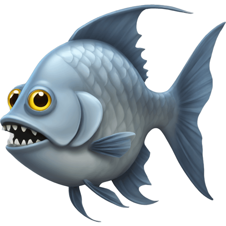 monster gray fish emoji