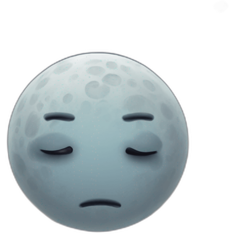 Sad moon emoji