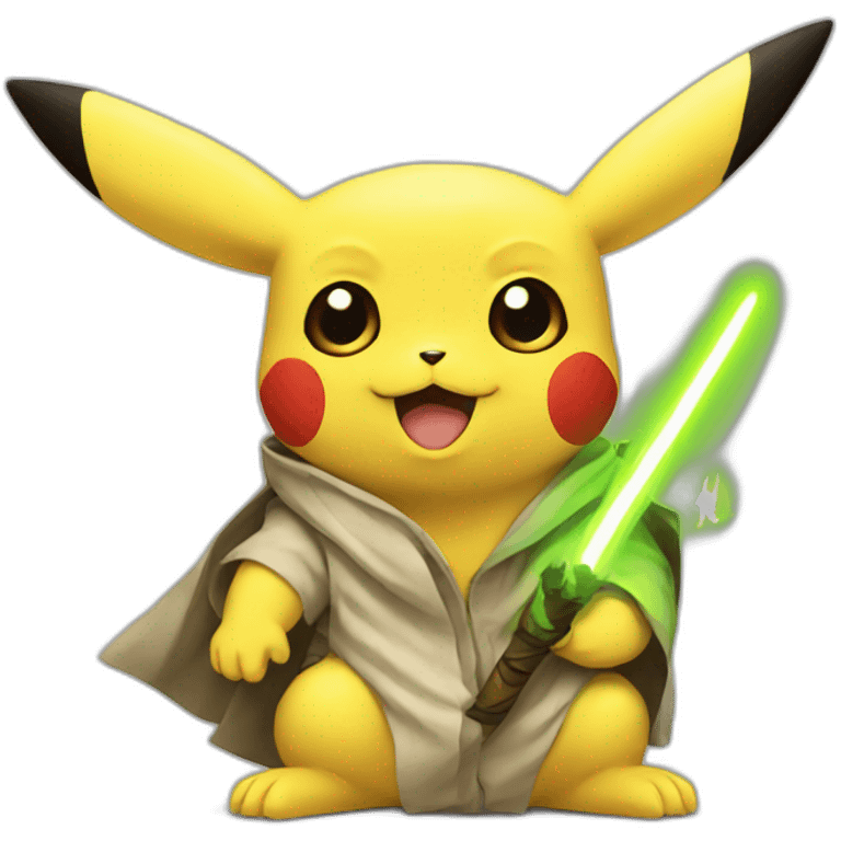 Pikachu with Yoda  emoji