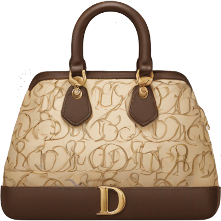 Dior monogram bag emoji