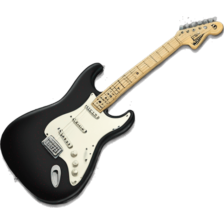 Black fender Stratocaster  emoji