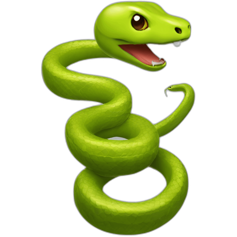 Snake apple and Snake game, emoji