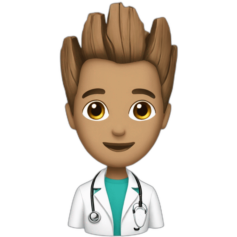 groot a doctor cosmetologist emoji