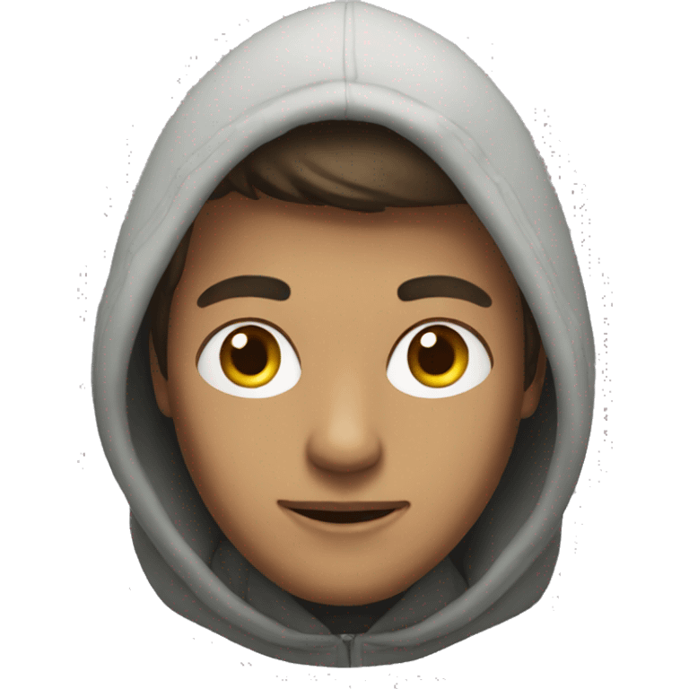 man in hoodie emoji