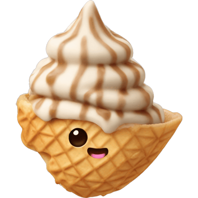 Taiyaki ice cream emoji