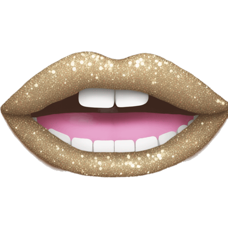 sparkly lips emoji