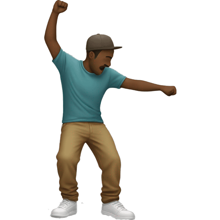 Man dabbing ￼ emoji