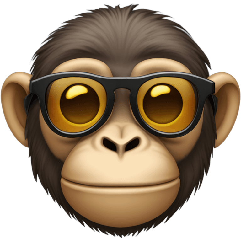 A monkey with sunglasses  emoji