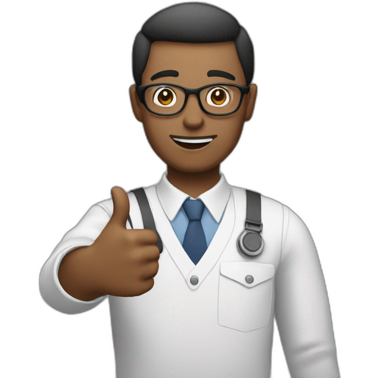 man wearing glasses and holding a computer in his right hand and signaling OK with his left hand emoji